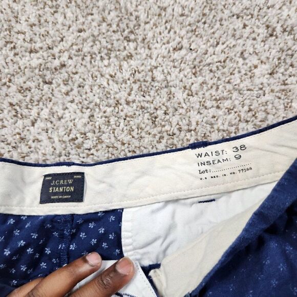 J.CREW Shorts Mens 38 Blue Stanton Chino Lightweight Preppy - Picture 6 of 7